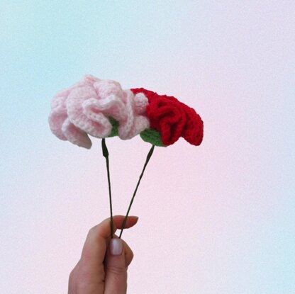 Carnation flower - Luna Crochet Designs