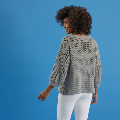 Seaside Sweater - Free Jumper Crochet Pattern for Women in Paintbox Yarns Cotton Mix DK by Paintbox Yarns - Paintbox Yarns - Image 2