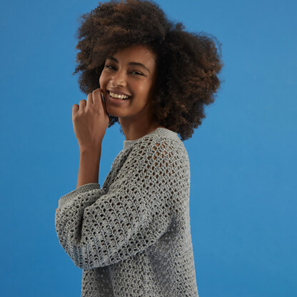 Seaside Sweater - Free Jumper Crochet Pattern for Women in Paintbox Yarns Cotton Mix DK by Paintbox Yarns - Paintbox Yarns - Image 5