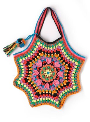 Passion Petal Tote - Free Bag Crochet Pattern For Women in Paintbox Yarns Cotton Aran - Paintbox Yarns - Image 4