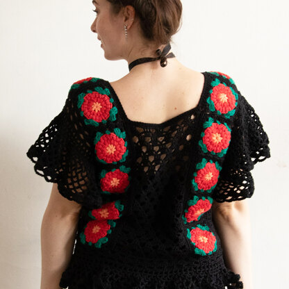 Datura Bloom Top - Free Crochet Pattern for Women in Paintbox Yarns Cotton DK - Downloadable PDF - Paintbox Yarns - Image 2