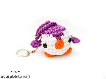 Mini Penguin Amigurumi Keychain - Amanda M - Image 3