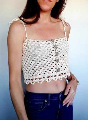 Coastal Cropped Tank Top - Pascale W - Image 3