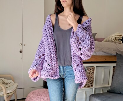 Super Chunky Hexagon Cardigan - The Snugglery - Image 2