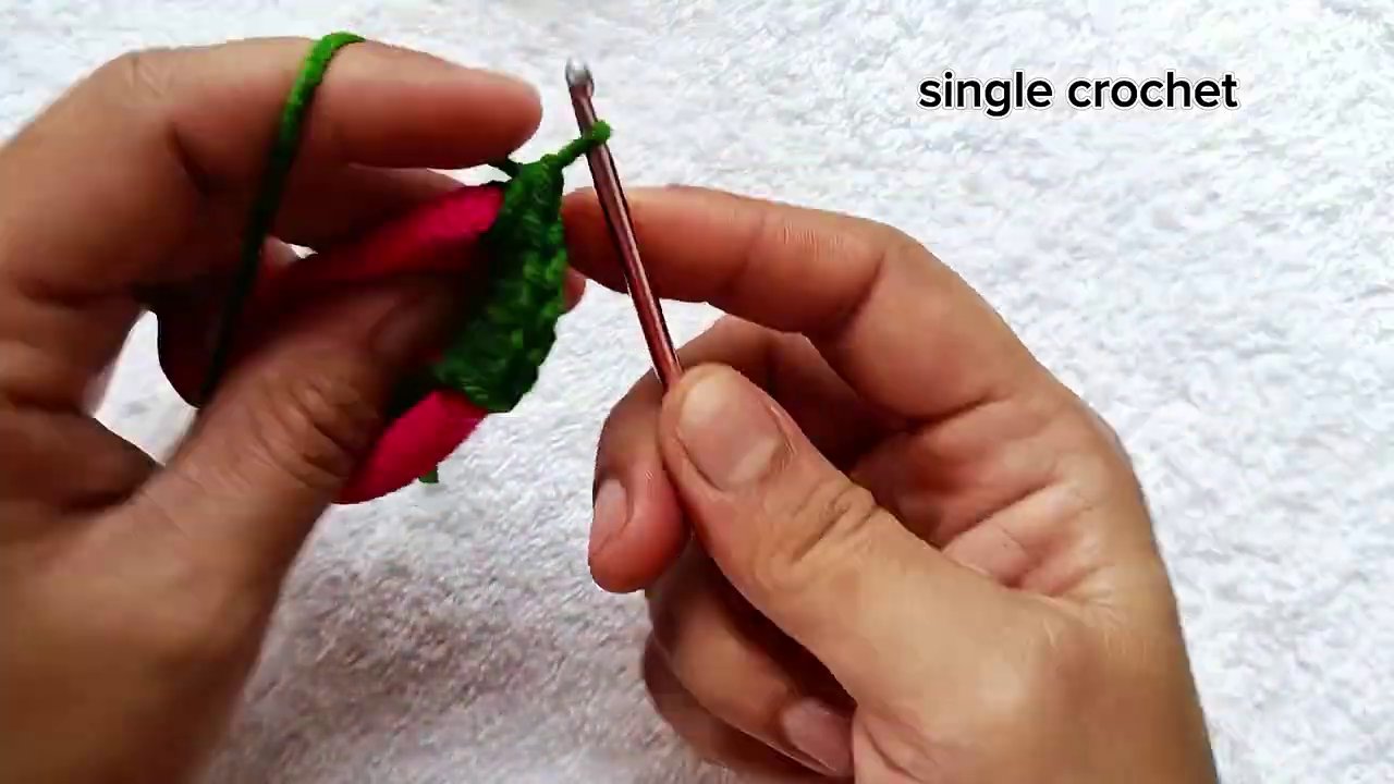 Working two double crochets into each stitch to create a fuller, lacier ruffle.