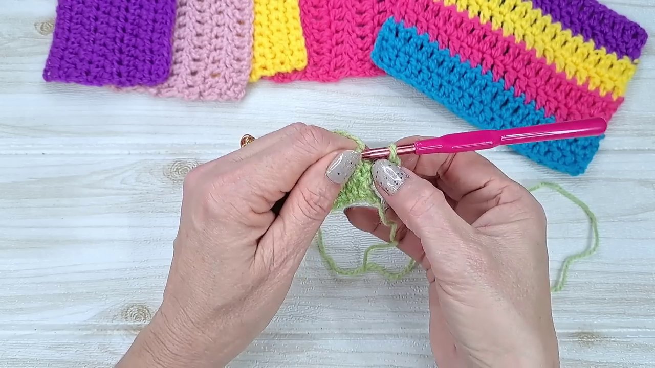 The completed edge using the one-extra-chain method, showing a perfectly straight line with no gaps.